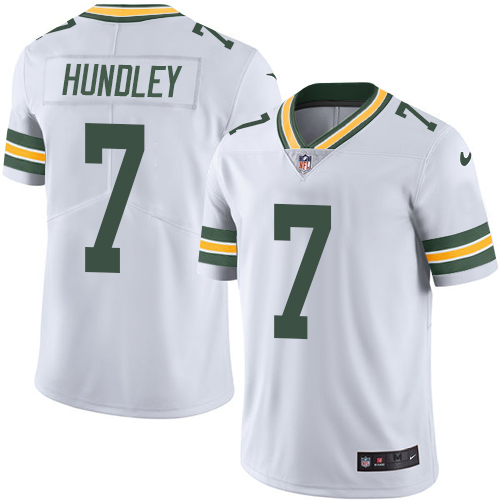 Nike Packers #7 Brett Hundley White Men's Stitched NFL Vapor Untouchable Limited Jersey